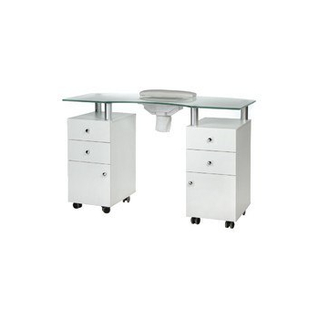 Beauty System Stolik do manicure z pochłaniaczem BD-3453+P BIAŁY